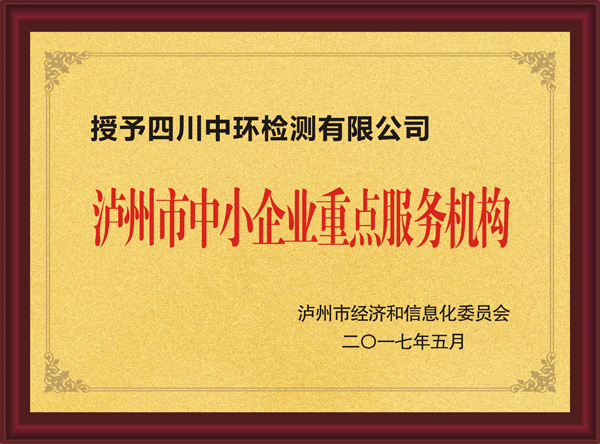泸州市中小企业重点服务机构